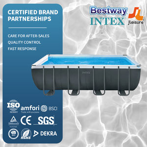 <span class=keywords><strong>Piscina</strong></span> <span class=keywords><strong>Intex</strong></span> 26356 Rectangular Grande con Marco Metálico, <span class=keywords><strong>Piscina</strong></span> Familiar de PVC para Jardín, <span class=keywords><strong>Piscina</strong></span> Elevada Portátil para Exteriores y Accesorios - Product Image 1