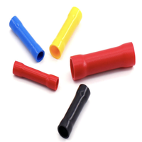 Cosses de câbles isolées BV, connecteurs à sertir en cuivre, certifiés RoHS CE, A.W.G 2-22, accessoires de câblage, kit de jonction de câbles
