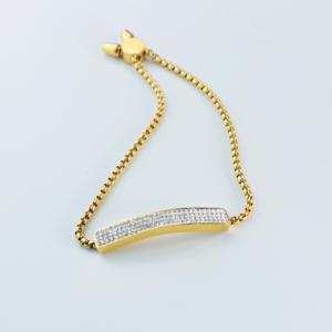 Hot Selling 18K Gold Plated Stainless Steel <b>Bracelet</b> For Women Luxury Waterproof Titanium Steel Jewelry - Product Image 3