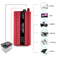 Convertisseur d'Ondes Sinusoidales Lvyuan 24V vers 220V, Chargeur de Véhicule avec Double Adaptateur USB, Convertisseur 1500W 1.5k, Convertisseur Solaire