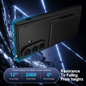 Étui de protection robuste antichoc en PC rigide pour <span class=keywords><strong>Samsung</strong></span> <span class=keywords><strong>Galaxy</strong></span> <span class=keywords><strong>Z</strong></span> <span class=keywords><strong>Fold</strong></span> 8 Ultra 7 6 5 avec protection de charnière, coque fine pliable - Product Image 2