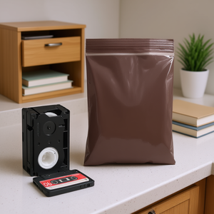 Db Brown Plastic <b>Zip</b> <b>Bags</b> 6 X 8 Inches Reclosable Storage Pack For Sundries Organization - Product Image 2