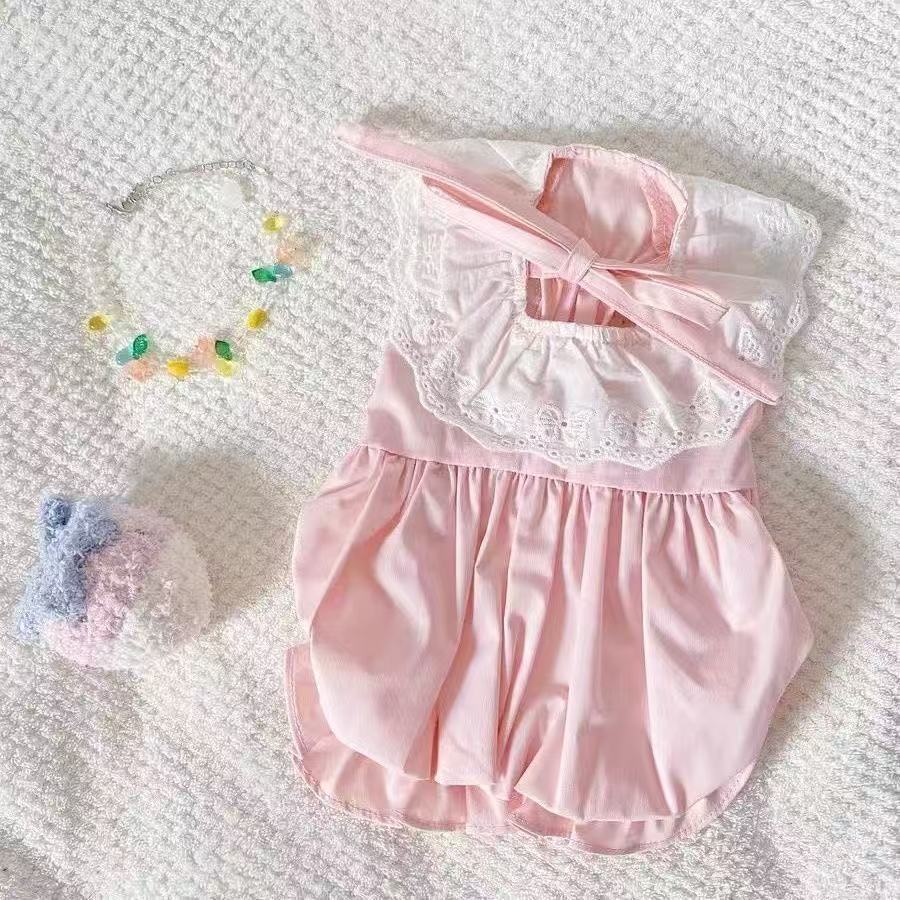 Vestido rosa de calabaza
