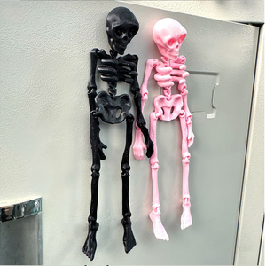 Aimants de réfrigérateur Posiable, Aimant de réfrigérateur squelette, Aimant de réfrigérateur squelette imprimé en 3D pour Halloween, Mini aimants de réfrigérateur articulés - Product Image 3