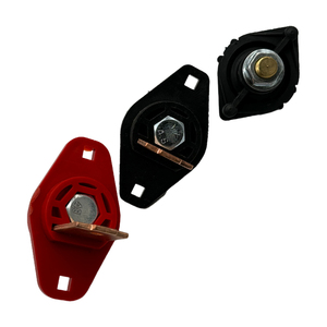 บล็อกเชื่อมต่อทองแดง Mille 300A สีแดงดำ Dinse <span class=keywords><strong>35</strong></span> 50 สำหรับเครื่องเชื่อม Mille มีสินค้าในสต็อก OEM - Product Image 1