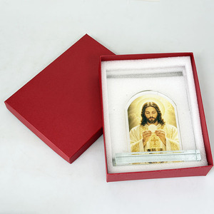Placa Religiosa de Cristal con Arco Personalizado K9 de Jesucristo - Recuerdo Impreso con UV de Primera Calidad para Eventos de Iglesia y Primera Comunión MH-J062 - Product Image 6