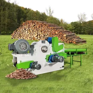 3-5 T/H Electric Hard Tree Branch Shredder Wood Chipper Machine Price