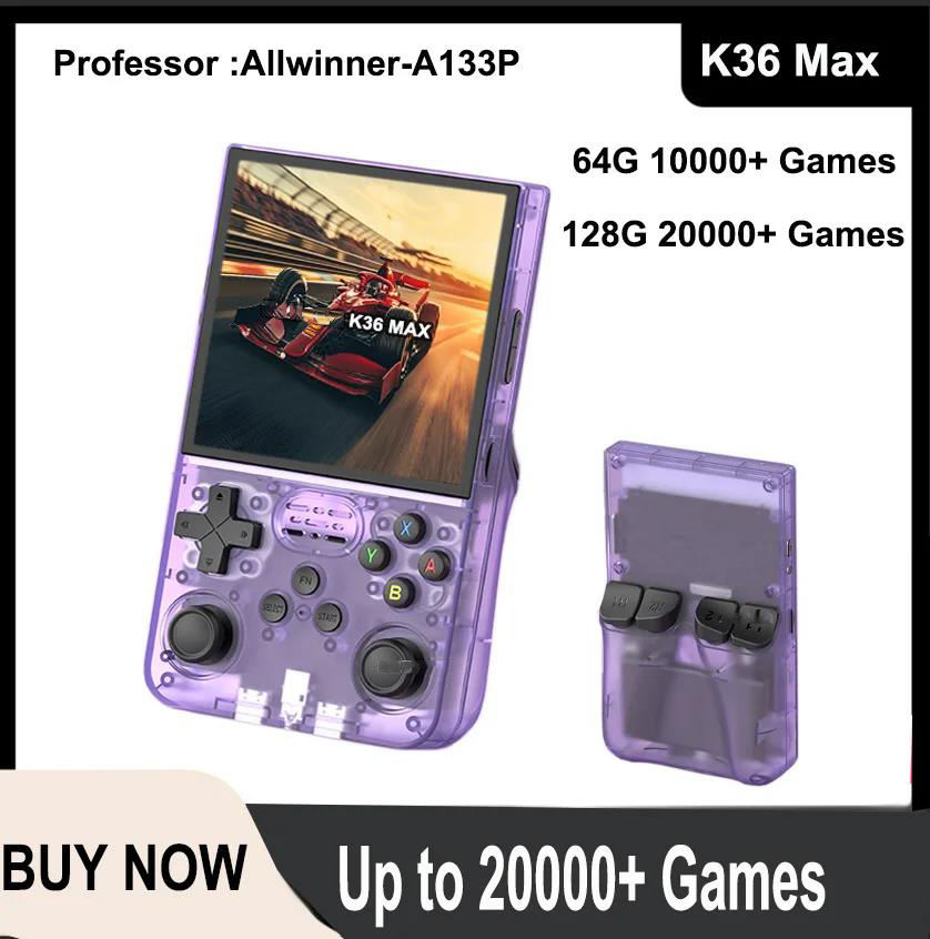 New Portable Open Source Linux K36max Retro Handheld Game Console