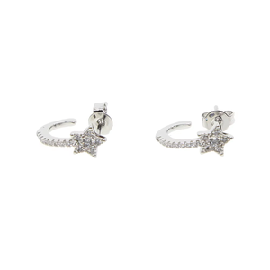 Pendientes de Gancho con Diseño de Estrella, Estilo Europeo, con Circonitas, para Mujer, Joyería de Moda, Regalo de Navidad - Product Image 5