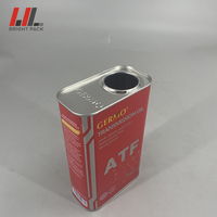 Boîte en métal carrée de 1/4 de gallon avec couvercle de 42 mm pour l'emballage de solvants et nettoyants