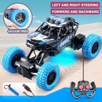 Voiture RC électrique avec roues en caoutchouc, rechargeable, 27 MHz, 4 canaux, télécommande, véhicule tout-terrain, jouet d'escalade, voiture radiocommandée