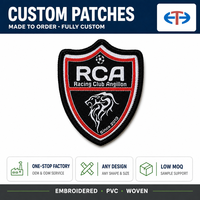 Patchs brodés personnalisés pour équipes sportives (football américain, baseball) – LOGO fait main, thermocollants