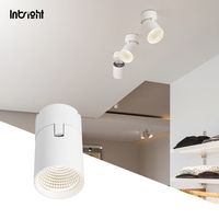 Spot LED COB moderne en aluminium, orientable, dimmable, 15W 25W, pour galerie, intérieur, plafond, montage en surface, DALI
