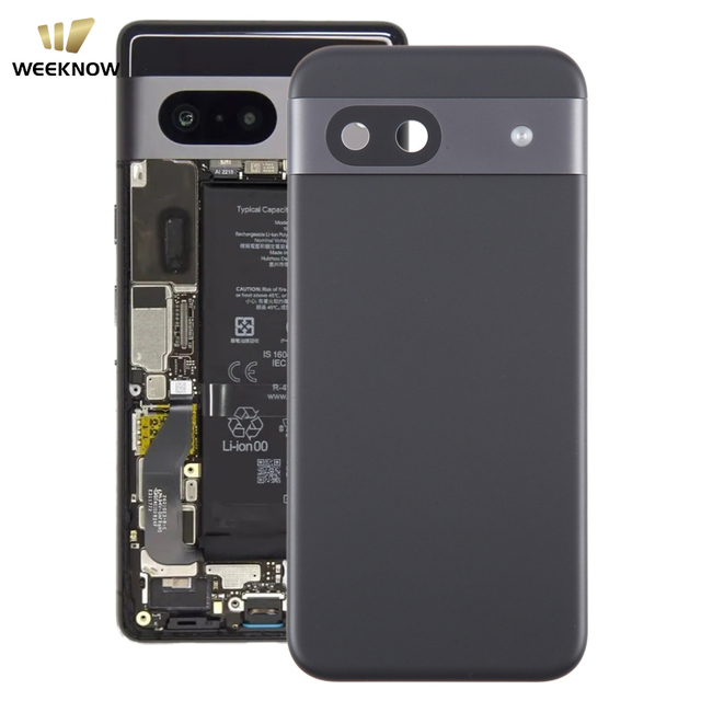 Whole Sale Mobile Phone Back Cover Glass for Google Pixel 8a Original(Black) Strong Hardness Shock Resistance ABS Material
