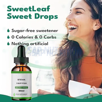 Ausreson Marque privée NuStevia Alcool Stevia Gouttes de liquide d'extrait de stévia Prix Édulcorant pur Stevia Liquide