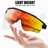 Lunettes de cyclisme OEM deux pièces, anti-dérapantes, haute qualité, protection UV400, pare-vent, miroir, monture semi-cerclée, sport, randonnée