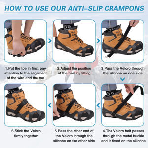 <span class=keywords><strong>Crampons</strong></span> <span class=keywords><strong>Crampons</strong></span> <span class=keywords><strong>à</strong></span> glace Tungstène Glace pour chaussures et bottes Bottes de randonnée pour marcher sur la <span class=keywords><strong>neige</strong></span> Poignées de glace pour la pêche Marche <span class=keywords><strong>Course</strong></span> <span class=keywords><strong>à</strong></span> <span class=keywords><strong>pied</strong></span> - Product Image 4