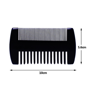 Bán Buôn Gỗ Tự Nhiên Công Cụ Tạo Kiểu Tóc Rộng Và Hẹp Răng Túi Đen Râu Bàn Chải Đôi Bên Lược Gỗ - Product Image 3