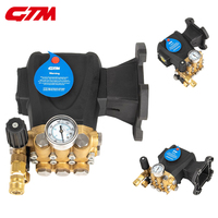 Bomba de Gasolina Eléctrica de Alta Presión GTM GPL-1507C, 150 bar, 200 bar, 2175 psi, 10.7 L/min, Máquina de Limpieza de Tuberías con Pistón Triple