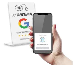 Nfc Review Stand Verheffen Uw Online Reputatie Een Revolutie Teweegbrengen In De Klantbetrokkenheid Voor Uw Bedrijf Op Het Aanrecht Of Op Het Bureau