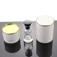 Bouteille de Parfum Vide en Verre Ronde de 30ml 50ml 100ml avec Capuchon Magnétique, Bouteille de Parfum Cylindrique avec Boîte et Logo Personnalisé