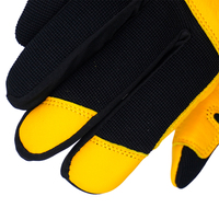 Gants de travail en cuir de chèvre pour hommes et femmes Gants de sécurité utilitaires pour conducteurs en vente