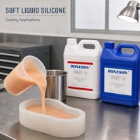 Silicone liquide platine de qualité alimentaire Doneson, sûr pour la peau, pour prothèses médicales, maquillage SFX et modèles anatomiques réalistes