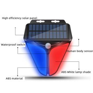 Sistema de Seguridad Solar LED para el Hogar, Lámpara de Pared Exterior con Sensor de Movimiento, Alarma, Indicador de Advertencia, Luz Estroboscópica Antirrobo, Clasificación de Impermeabilidad IP65 - Product Image 6