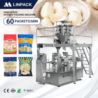 Machine d'emballage industrielle pour ail pelé, sachet préformé à fermeture éclair, fabricant chinois LINPACK