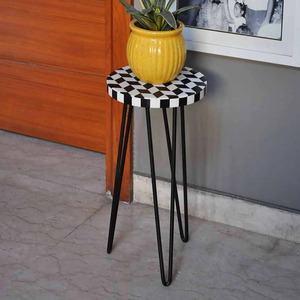 Export Quality Round Wood <b>Side</b> <b>Table</b> for Living Room Export Quality Round Wood <b>Side</b> <b>Table</b> <b>Rustic</b> Handmade Furniture for Sale - Product Image 5