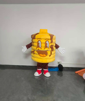 Costume de mascotte en peluche personnalisable pour adultes - Thème Halloween unisexe avec couleurs de logo personnalisées
