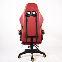 Chaise de jeu ergonomique en cuir respirant avec logo personnalisé, réglage de la hauteur du siège, chaise de jeu pour ordinateur