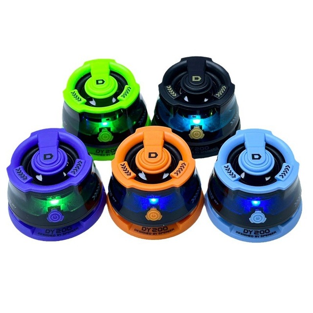 Redwingy DY200 Latest Portable Magnetic Speaker Small Good Bass Quality Speaker With Coloured Lights Phone Holder Speaker