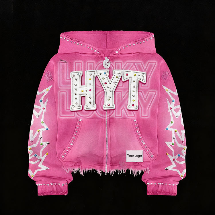 Custom Men S Streetwear Rhinestone Oversized