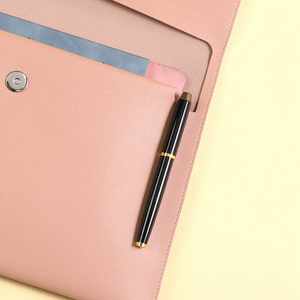 PU da tập tin thư mục tài liệu chủ tập tin phong bì danh mục đầu tư không thấm nước với Snap Nút đóng cửa - Product Image 6