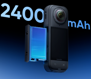 Caméra d'action X5 360, lancement, 8K 30fps, objectifs interchangeables, triple puce IA, performance supérieure en basse lumière, autonomie de 185 minutes, caméra <span class=keywords><strong>Insta</strong></span> 360 X5 - Product Image 5