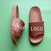 Sandales d'été à la mode en PVC personnalisées pour femmes avec matériau supérieur léger imprimé LOGO Chaussures de grande taille sandales souples