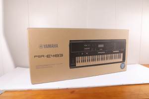 Clavier électronique portable PSR-E483, 61 touches professionnelles, performance et divertissement, touches sensibles MIDI, instrument de musique pour - Product Image 4