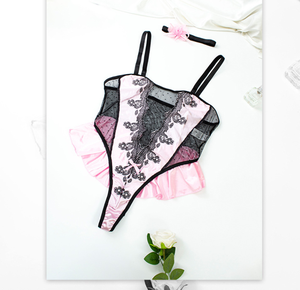 Uniforme de Cosplay de Alta Calidad, Lencería Sexy, Disfraz de Sirvienta, Conjunto de Lencería Transparente con Encaje Sexy para Mujer, Talla Grande - Product Image 6