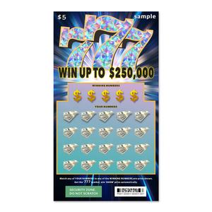 Livraison rapide Scratch Win Lottery Montant du prix personnalisé Support Samples Fournisseur de loterie pour les jeux à victoire instantanée - Product Image 2