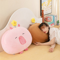 1688 YIwu jouet Agent vente chaude en gros personnalisé peluche Animal en peluche Figure poupées doux PP rempli fleur Capybara jouets oreillers
