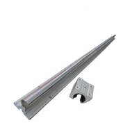 Rail de guidage linéaire en acier chromé rond CNC avec bloc linéaire SBR12UU SBR16IU SBR20UU