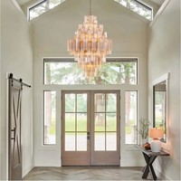 Lustre en verre de Murano, luminaires suspendus, lampes de luxe, éclairage pour salon