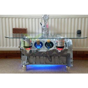 <span class=keywords><strong>Table</strong></span> <span class=keywords><strong>basse</strong></span> en forme de <span class=keywords><strong>bloc</strong></span> <span class=keywords><strong>moteur</strong></span> personnalisé, belle et pratique - Product Image 3