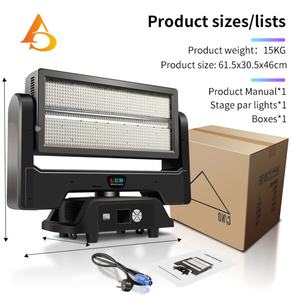 Luces Estroboscópicas Móviles RGBW de 1200w con Modo de Control Dmx512 para Interiores - Product Image 3