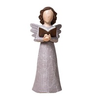 SWAITE Statue d'ange nordique, Figurine de bouquet, Décoration d'intérieur, Artisanat en résine, Petit ornement, Cadeau, Fabriqué en Chine, Saint-Valentin, Pâques