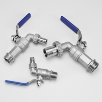Robinet à tournant sphérique anti-corrosion manuel à haut débit en acier inoxydable 304 robinet d'eau chaude pour chaudière/chauffe-eau Drainage OEM JUGUAN