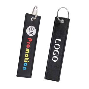 맞춤형 로고 제트 태그 폴리에스터 인쇄 휴대용 키체인 홍보용 자동차 키태그 및 카라비너 - Product Image 3