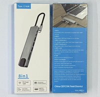 Station d'accueil 8 ports multifonction avec lecteur de carte SD et ports USB Type-C pour transfert de données - En stock