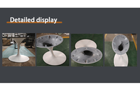 Pied de table en alliage d'aluminium massif, style moderne et luxueux, finition dorée, pour salon et salle à manger, avec plateau en faux marbre, durable, fourni directement par l'usine.